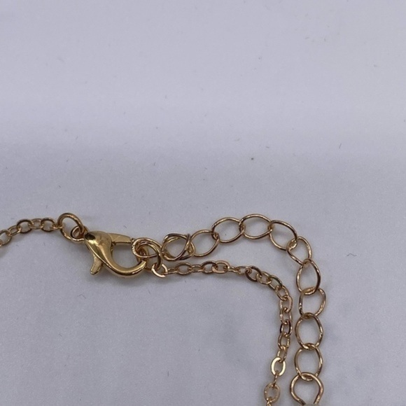 Starfish Tassel Gold Tone Bracelet With Faux Pearl Accents Adjustable Chain - Picture 5 of 6